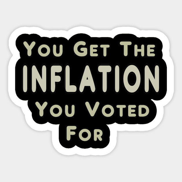 Inflation Sticker by Mark Ewbie